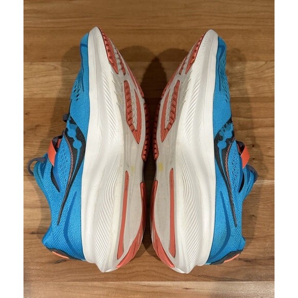 Saucony Ride 15 Womens Running Walking Shoes Blue Athletic Sneakers Size 7 - Picture 6 of 10